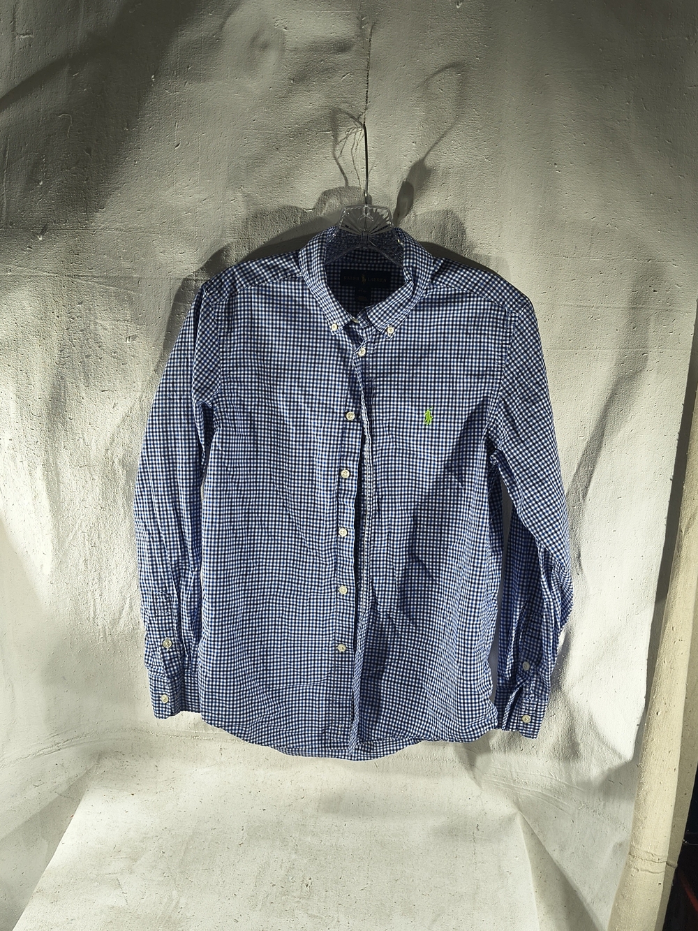 Polo by Ralph Lauren Navy & White Gingham Button-Down Shirt